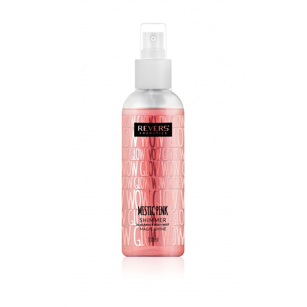 Kūno dulksna su blizgučiais "Mistic Pink", 100 ml